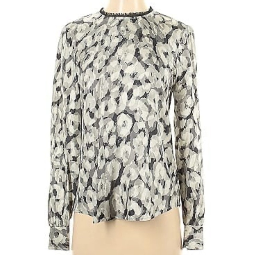 Theory watercolor blouse
